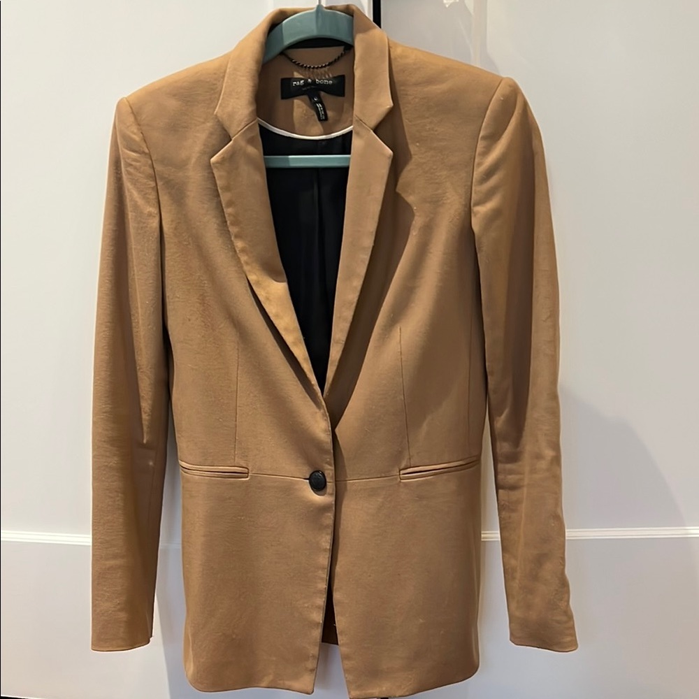 Rag & Bone camel wool signature blazer, great condition!  Size 0